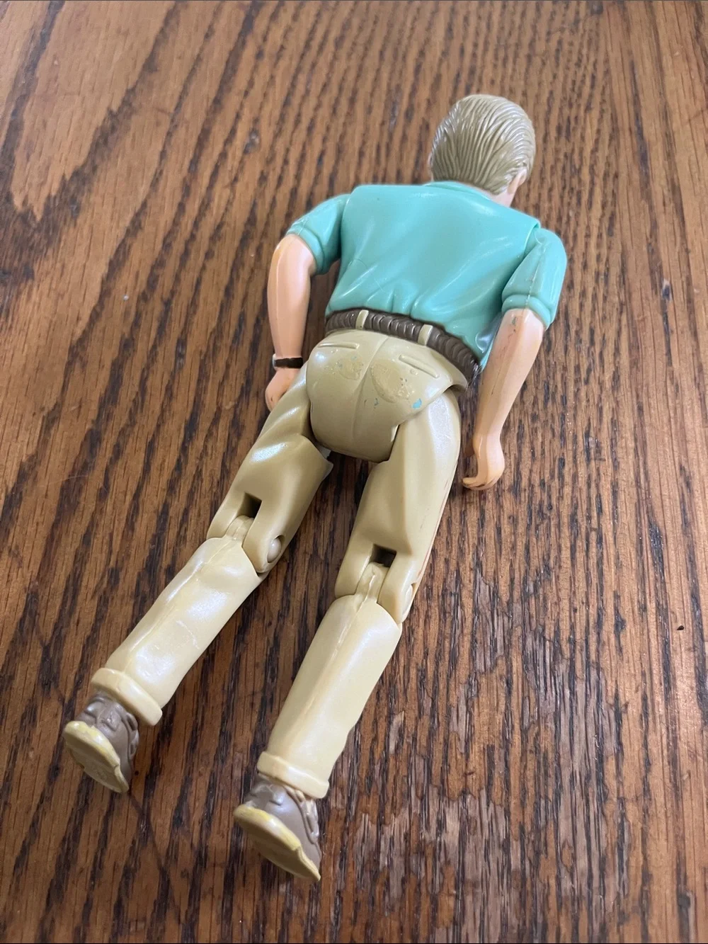 Vintage Fisher price Dad Doll with Teal Polo and Tan Pants